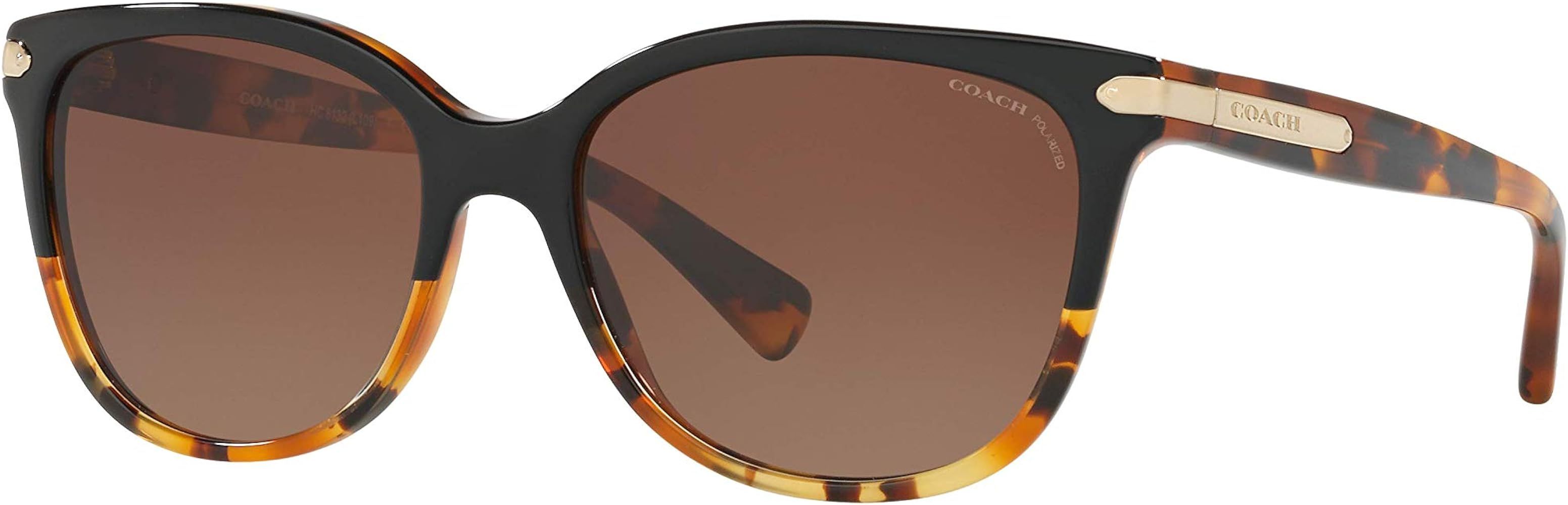 Coach Women's Hc8132 Cat Eye Sunglasses | Amazon (US)