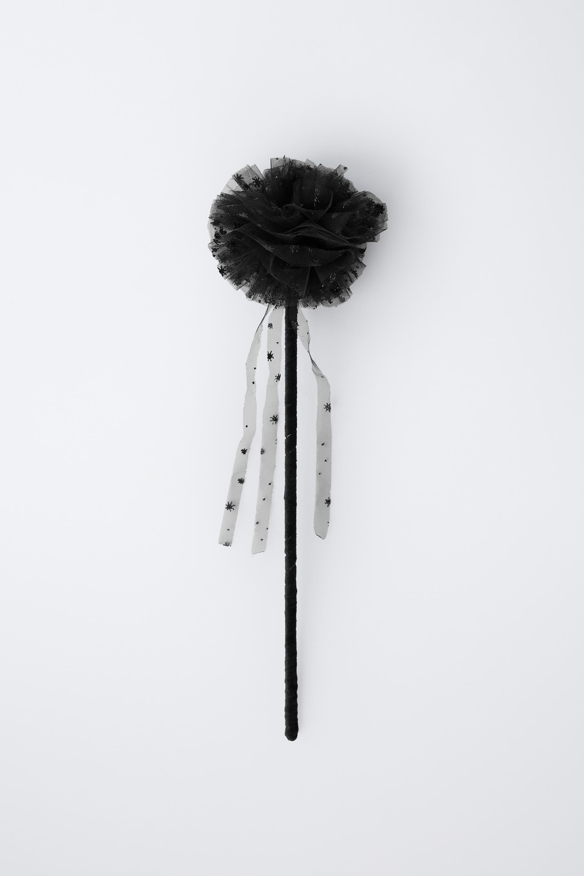 WITCH COSTUME WAND$ 12.90Black | 0653/730/800Add to cartAddWand with tulle pompom. Sparkly detail... | Zara US