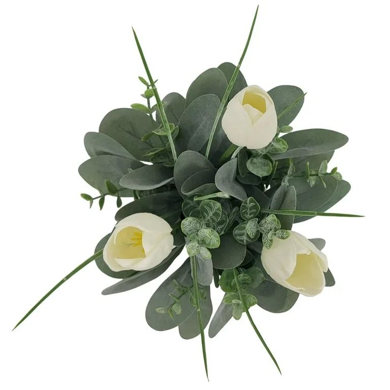 Way to Celebrate Artificial Flowers Tulip Potted Tabletop Decor Fake Plants Tree In Pot Home Wedd... | Walmart (US)