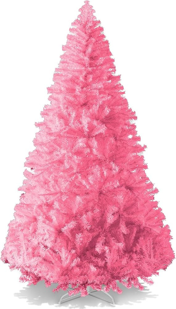 Best Choice Products 6ft Pink Christmas Tree Artificial Full Fir Tree Seasonal Holiday Decoration... | Amazon (US)