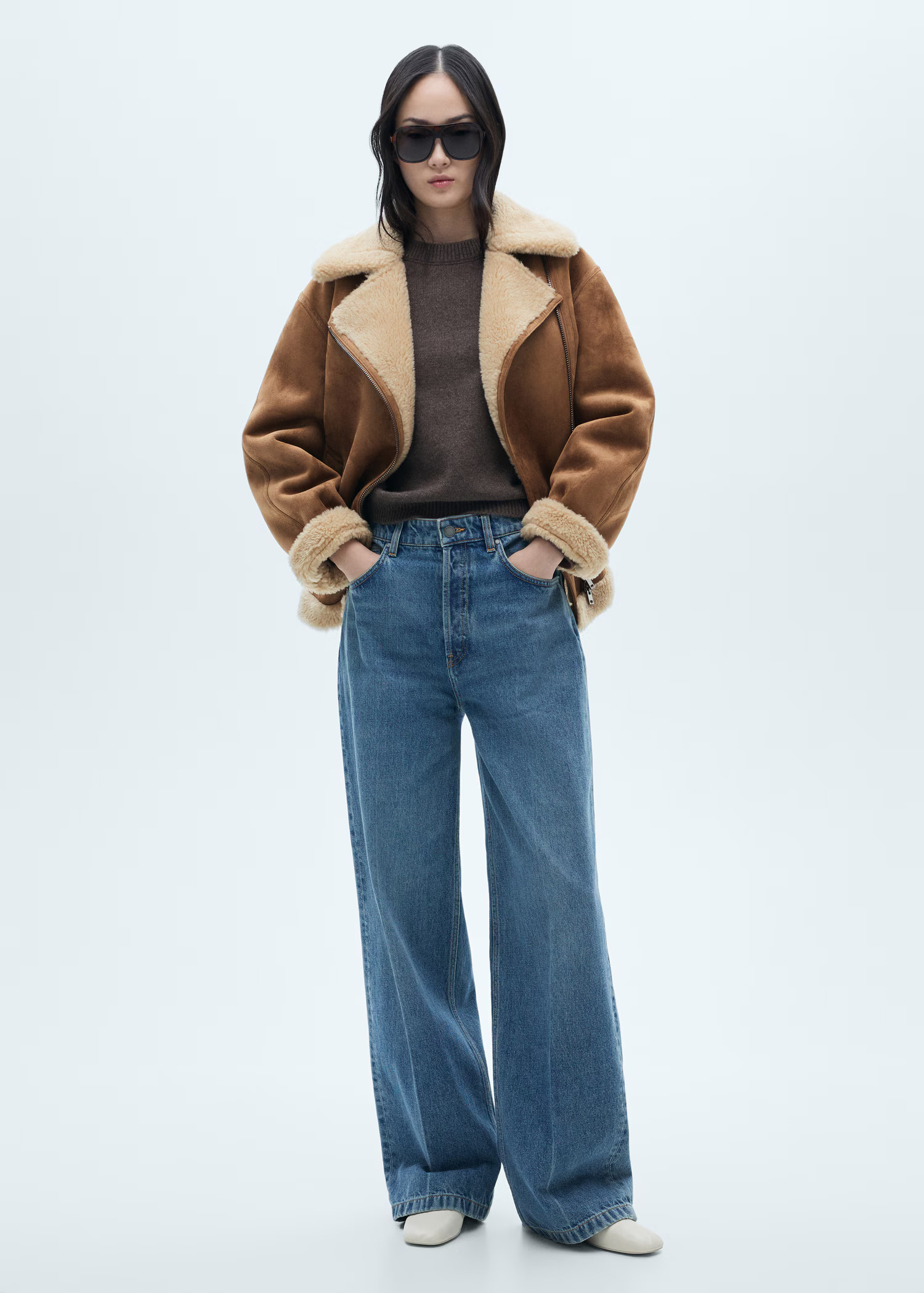 Jacket with shearling-effect lining | Mango (US/MX/AU)