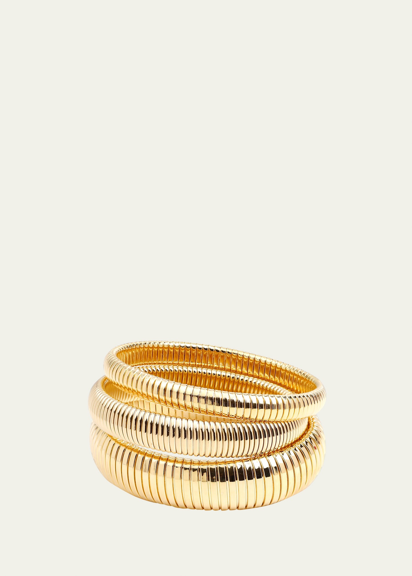Cobra Elastic Bracelets, Set of 3, Gold | Bergdorf Goodman