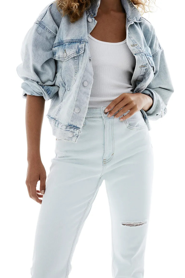 Vintage Straight High Jeans - Light denim blue - Ladies | H&M US | H&M (US + CA)