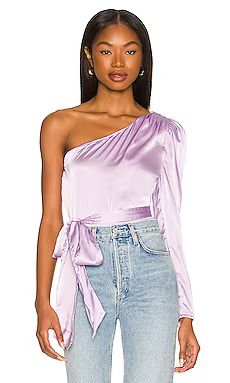 MORE TO COME Scottie One Shoulder Top in Lavender from Revolve.com | Revolve Clothing (Global)