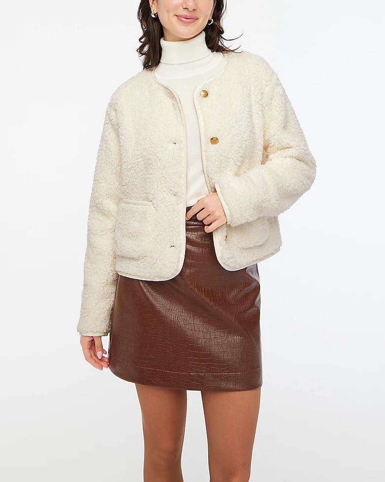 Sherpa lady jacket | J.Crew Factory