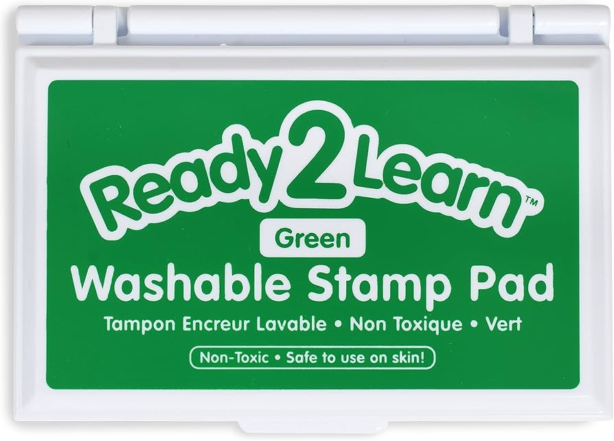 Ready 2 Learn Washable Stamp Pad | Green | Non-Toxic | Fade Resistant | Decorate Scrapbooks, Post... | Amazon (US)