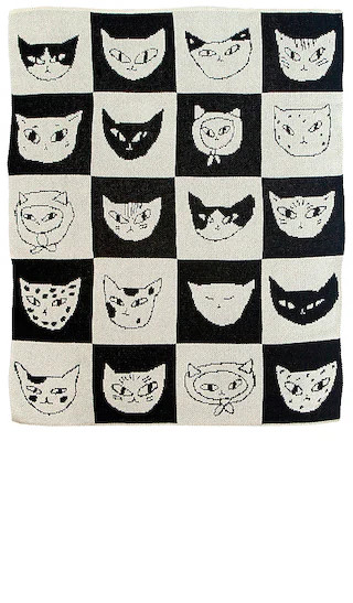 Cat Bingo Mini Blanket | Revolve Clothing (Global)