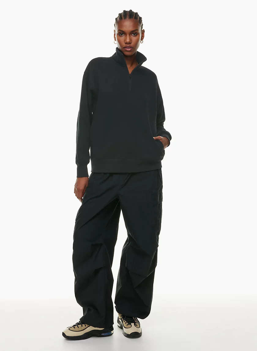 COZY FLEECE BOYFRIEND 1/4 ZIP SWEATSHIRT | Aritzia