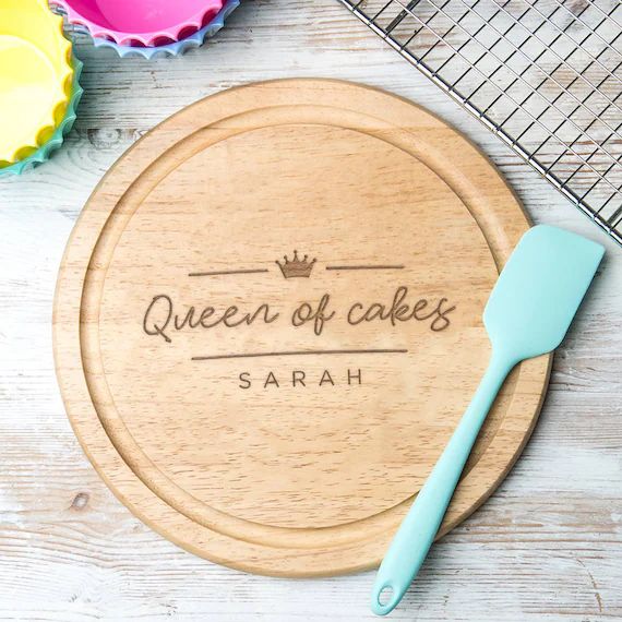 Personalized 'queen of the Kitchen' Wood Cutting Board | Etsy | Etsy (US)