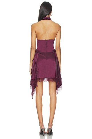 Dolores Mini Dress in Wine | Revolve Clothing (Global)