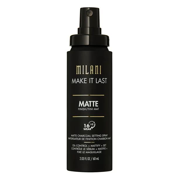 Milani Make It Last Matte Setting Spray, Charcoal - Walmart.com | Walmart (US)