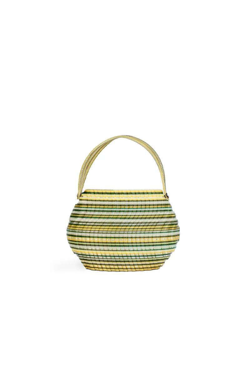 GREEN AND YELLOW GEM BLEND HANDBAG | Touchless | CULT MIA | CULT MIA UK LTD