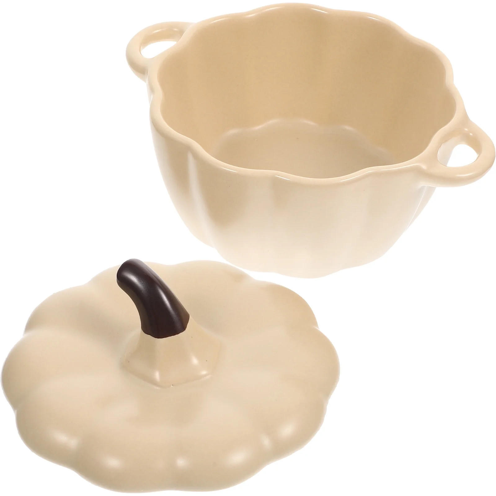 Pumpkin Soup Bowls Shaped Dessert Flatware Salad Oven Ceramic Halloween Ceramics | Walmart (US)