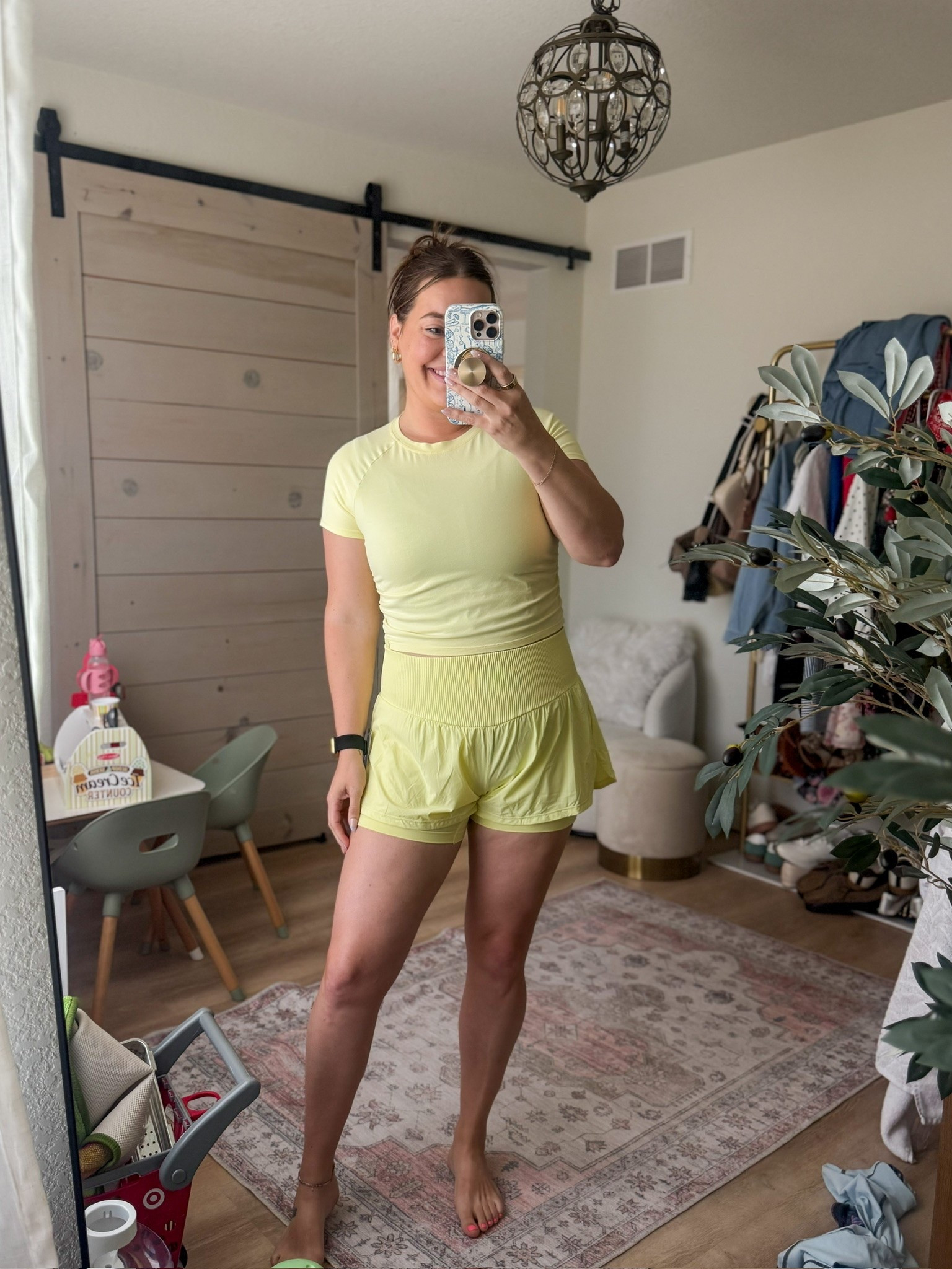 New activewear from Target // shorts in size large and top in size large in yellow

#LTKfitnessgoals #LTKActive #LTKMidsize