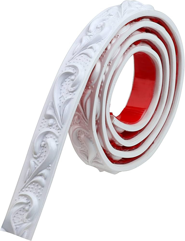 Duzzy Molding Trim Wall Trim, 16.4 Feet Self-Adhesive Flexible DIY Peel and Stick Crown Molding C... | Amazon (US)