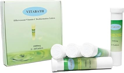 Vitabath Vita-c-bath Effervescent Vitamin C Dechlorination, 1000 mg, 100 Tablets | Amazon (US)