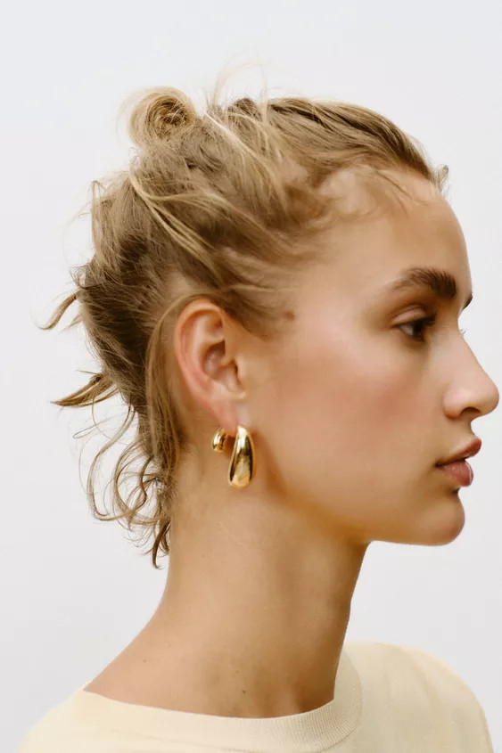 METAL DROP EARRINGS | Zara UK