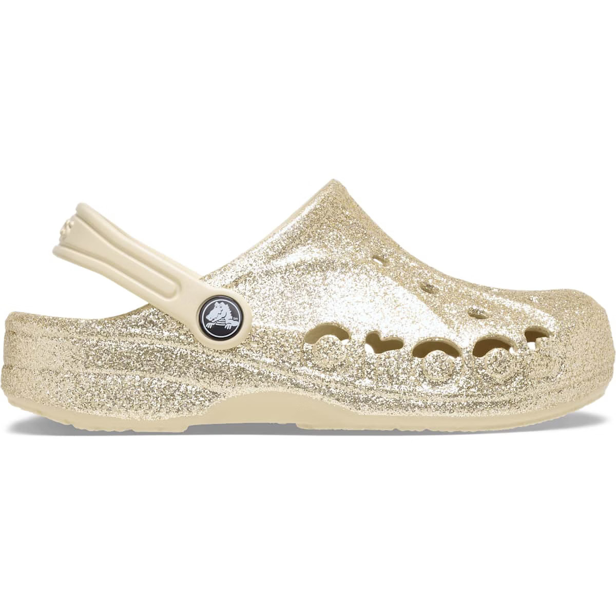 Crocs Kids Baya Glitter Clogs, Winter White, J3 | Target