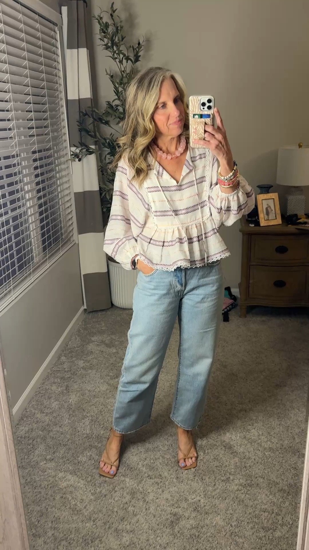 I haven’t worn Levis in years, and now I don’t know why. These 501 straight ankle jeans with the button fly are the perfect year round jeans. Love the light wash denim. Wearing 26X27 and small top 

#LTKMothersDay #LTKdayinmylife #LTKOver40