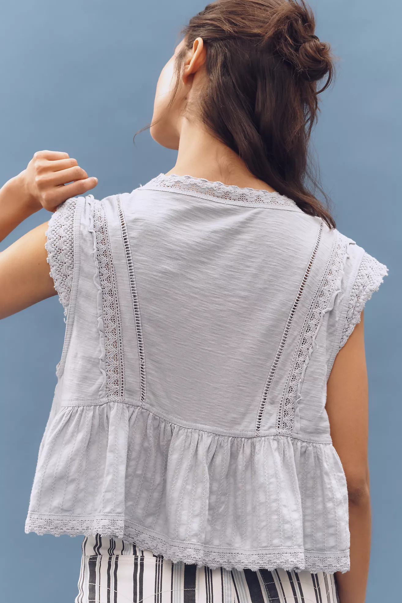 Pilcro Trapeze Popover Top | Anthropologie (US)