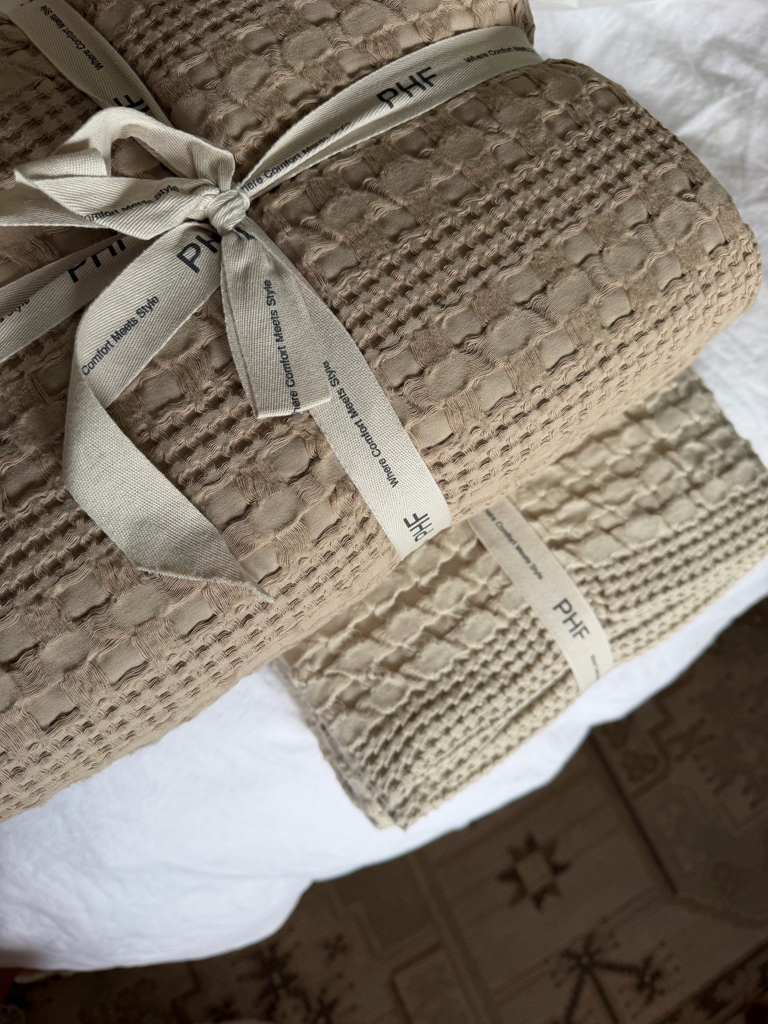 I loved this waffle blanket from McGee & Co., but I couldn’t justify the price tag. Thankfully, I found the perfect look-for-less on Amazon and it comes in tons of gorgeous colors! 

I ordered it in the color taupe and it works perfectly in my space.

#LTKHome #LTKSaleAlert #LTKU