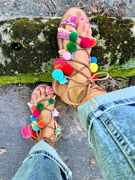 Colorful Boho Sandals with Pom Poms & Wrap Around Ankle Ties - run TTS @temu 

#summer #sunmerstyle #summeroutfit #summeroutfitidea #summeroutfitinspo #summeroutfitinspiration #summerlook #summerpick #summerfashion #sandals #springsandals #summersandals #springshoes #summershoes #flipflops #slides #summerslides #springslides #slidesandals #travel #vacation #vacay #tropical #resort #outfit #inspiration Travel outfit, vacation outfit, travel ootd, vacation ootd, resort outfit, resort ootd, travel style, vacation style, resort style, vacay style, travel fashion, vacay fashion, vacation fashion, resort fashion, travel outfit idea, travel outfit ideas, vacation outfit idea, vacation outfit ideas, resort outfit idea, resort outfit ideas, vacay outfit idea, vacay outfit ideas Boho, boho outfit, boho look, boho fashion, boho style, boho outfit inspo, boho inspo, boho inspiration, boho outfit inspiration, boho chic, boho style look, boho style outfit, bohemian, whimsical outfit, whimsical look, boho fashion ideas, boho dress, boho clothing, boho clothing ideas, boho fashion and style, hippie style, hippie fashion, hippie look, fringe, pom pom, pom poms, tassels, california, california style,  #boho #bohemian #bohostyle #bohochic #bohooutfit #style #fashion #casual #casualoutfit #casualfashion #casualstyle #casuallook #weekend #weekendoutfit #weekendoutfitidea #weekendfashion #weekendstyle #weekendlook 

#LTKShoeCrush #LTKFindsUnder50 #LTKTravel