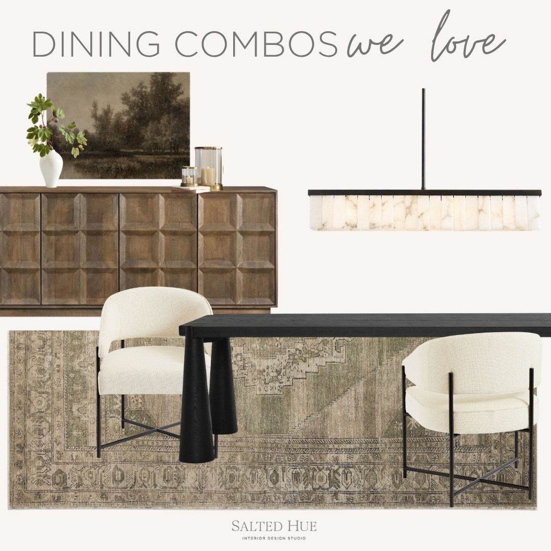 With the holidays approaching, there's no better time to get your dining space in tip top shape. Whether you need a larger dining room table, comfier dining chairs, or a full overhaul, we made put together a few of our favorite dining combos to simplify shopping for your space.

 

 #LTKHome #LTKStyleTip