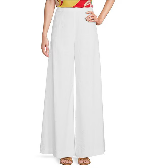 Natalie Wide Leg Linen Blend Pants | Dillard's