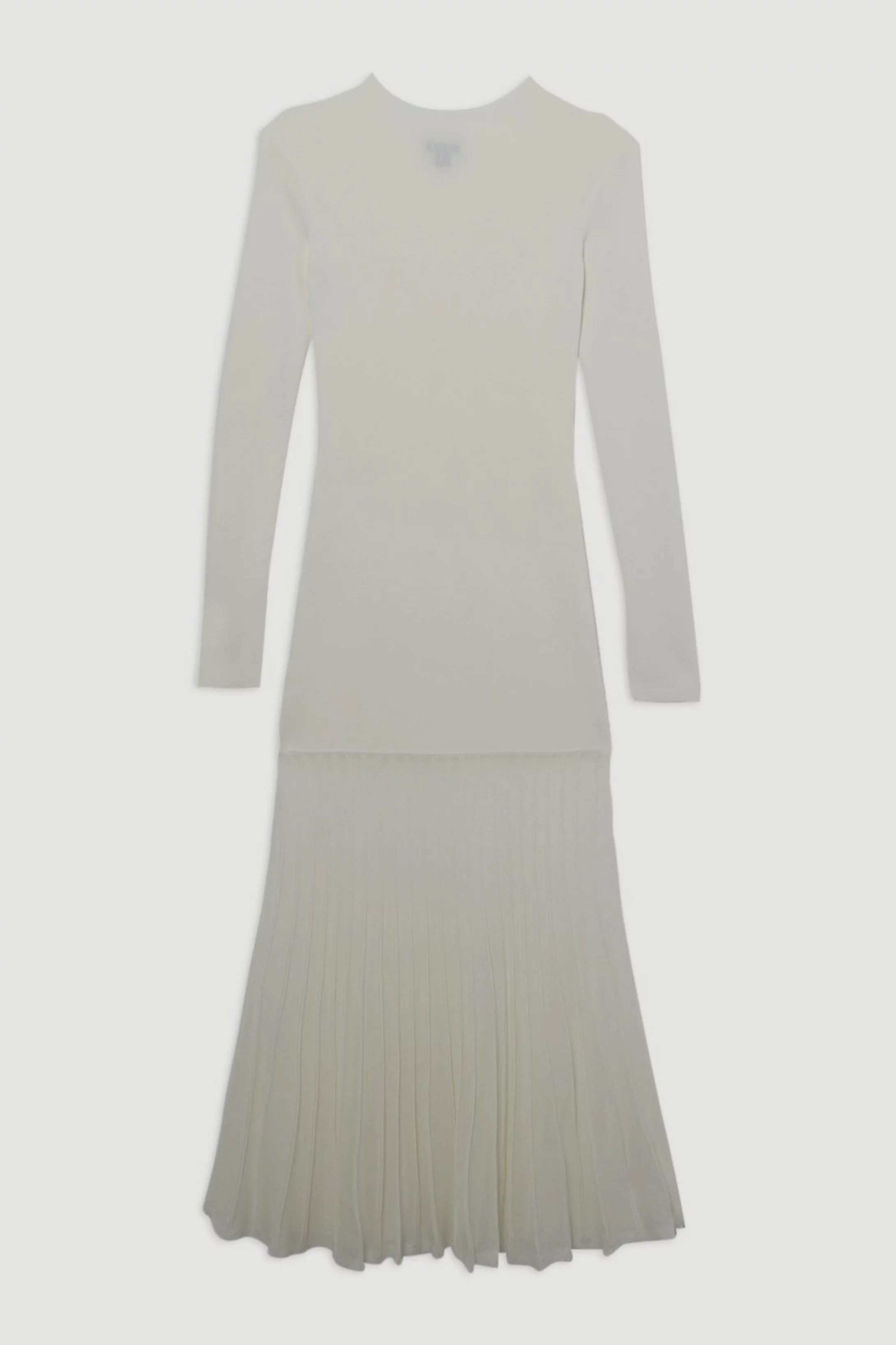 Petite Viscose Blend Knit Sheer Skirt Midaxi Dress | Karen Millen US