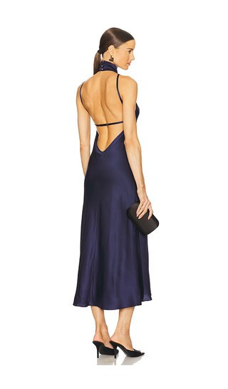 Amanda Uprichard Dupont Dress in Navy. - size M | Revolve Clothing (Global)