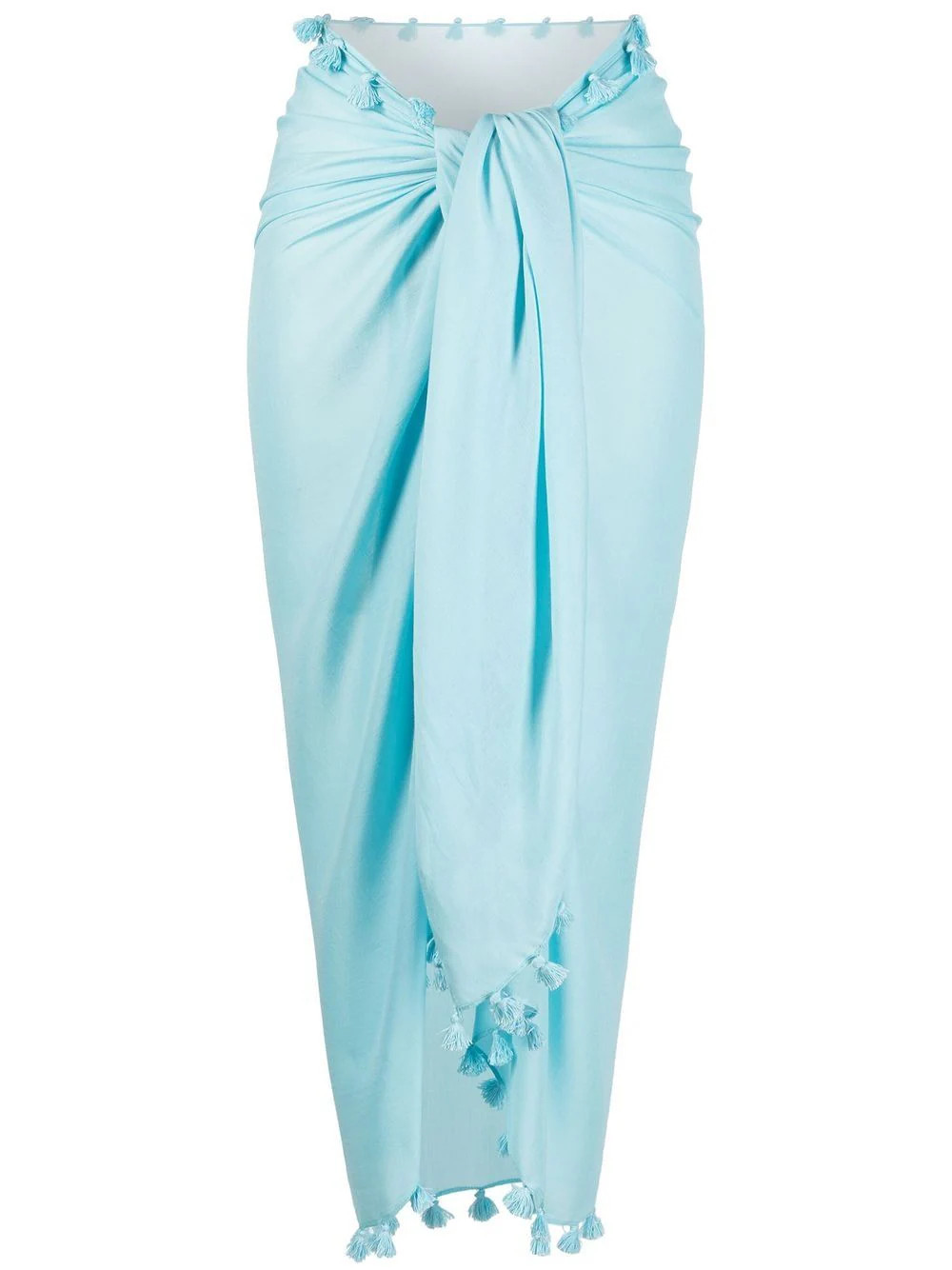 Melissa Odabash Pareo tassel scarf - Blue | Farfetch Global