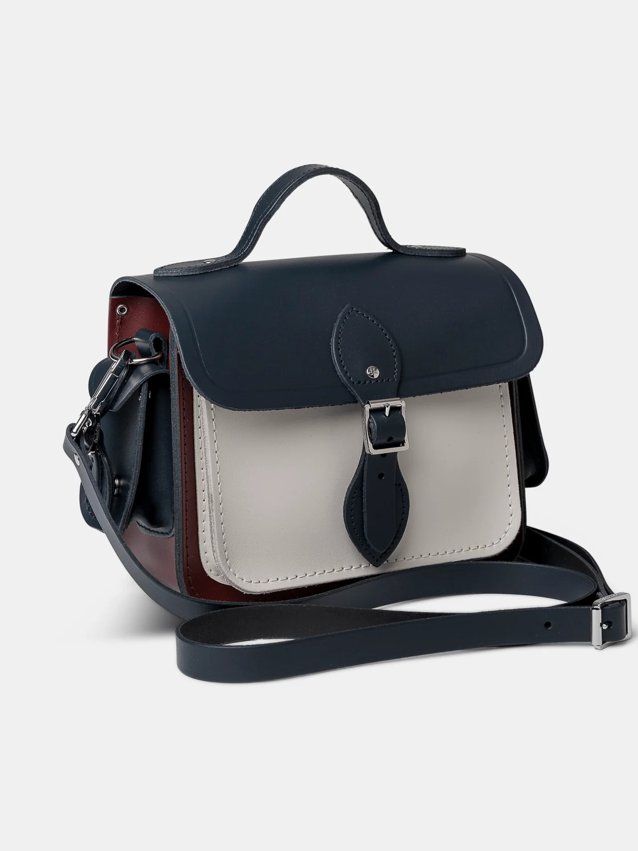 The Traveller -  Clay, Oxblood &amp; Navy | The Cambridge Satchel Company