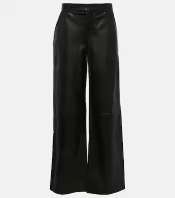High-rise leather wide-leg pants | Mytheresa (US/CA)