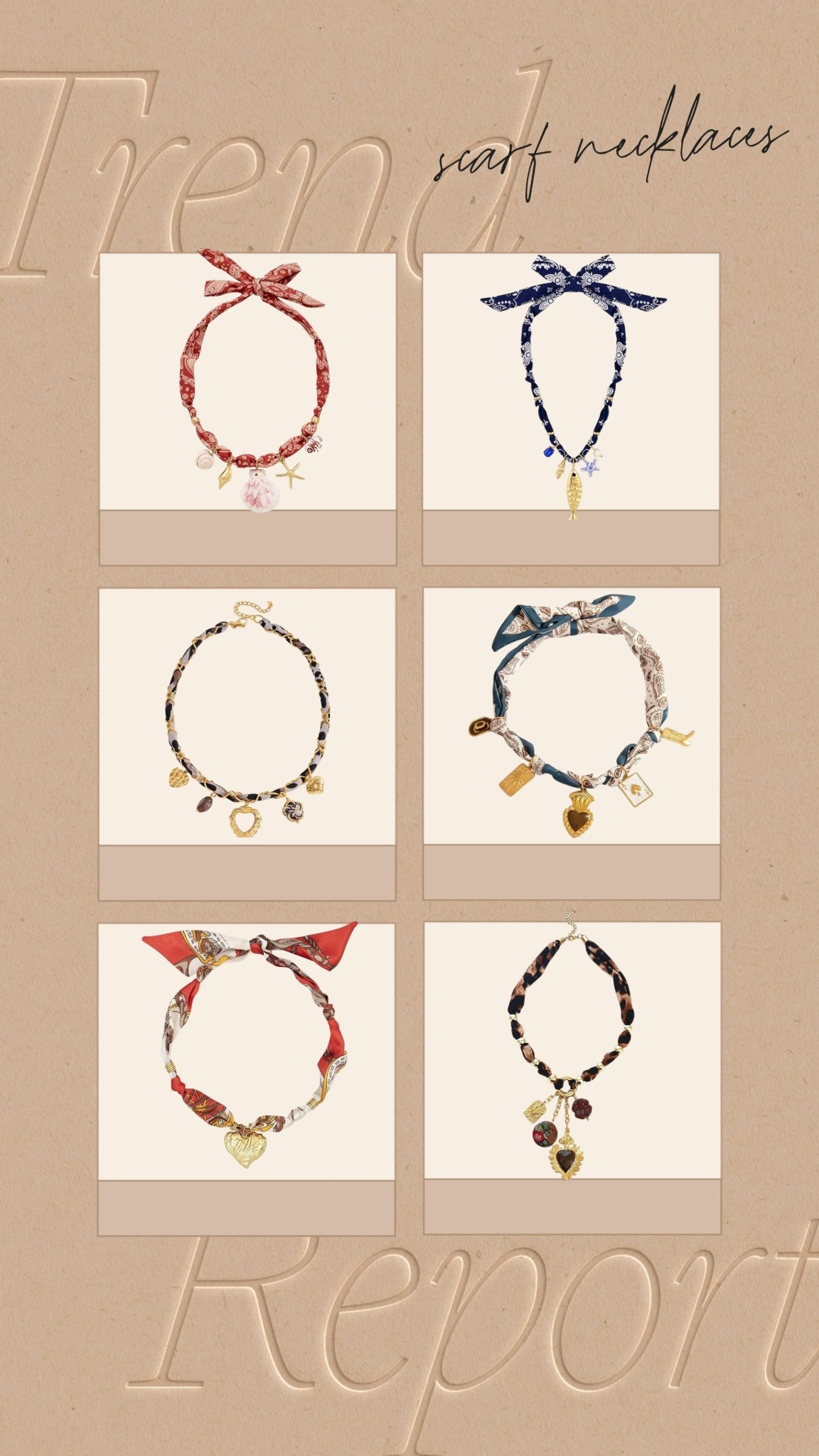 Scarf necklaces trending!