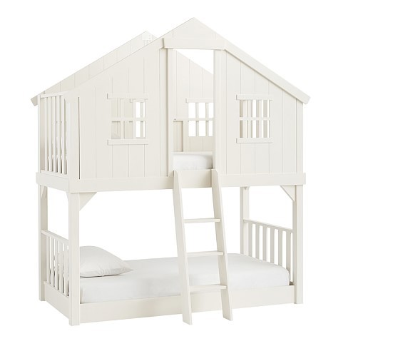 Tree House Twin-Over-Twin Bunk Bed | Pottery Barn Kids