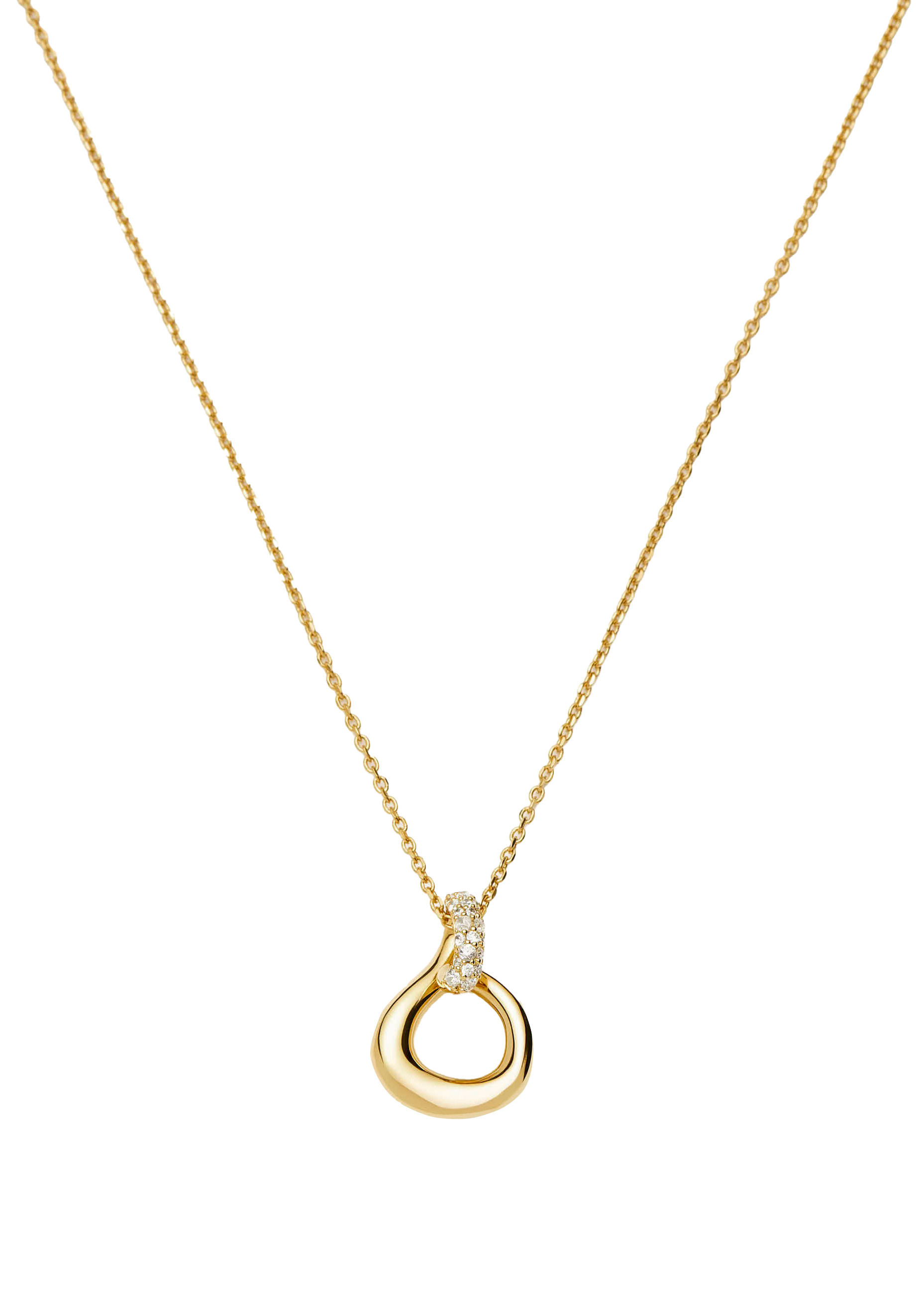 Molten snow 18ct gold-plated pendant necklace | Harvey Nichols