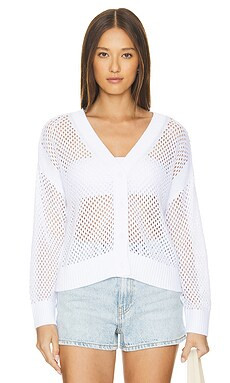 525 Jamie Cardigan in Bleach White from Revolve.com | Revolve Clothing (Global)