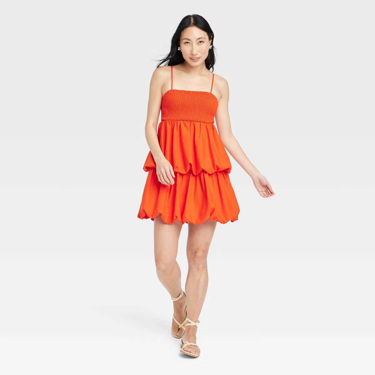 Women's Mini Bubble Dress - A New Day™ Red XL | Target