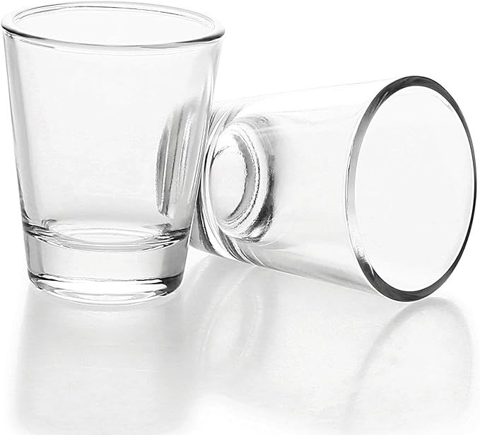 BCnmviku 1.5 oz Shot Glasses Sets with Heavy Base, Clear Shot Glass (2 Pack) | Amazon (US)