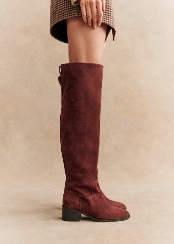 Molly Low Thigh-High Boots | Sezane Paris - US