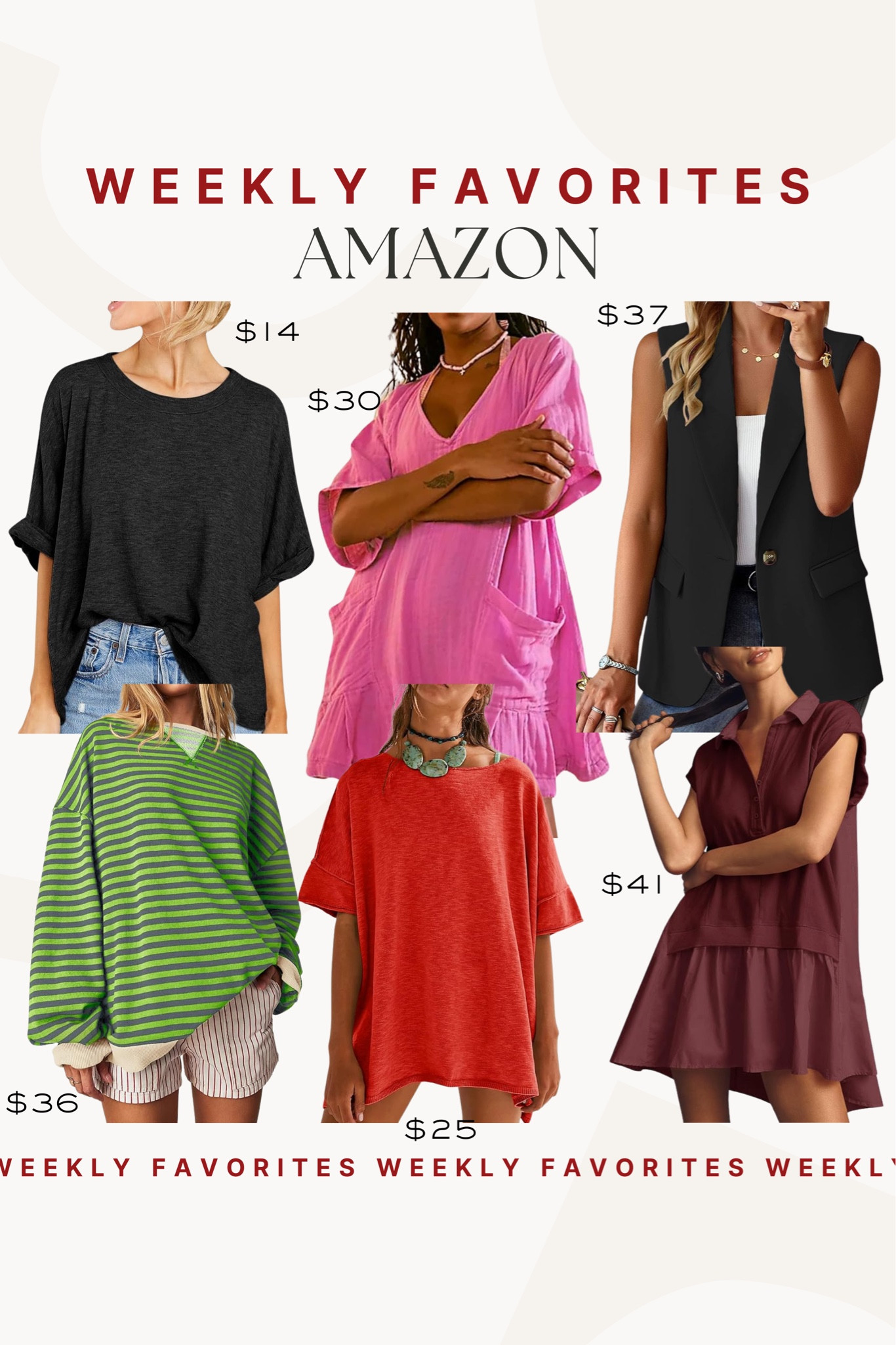 Amazon top sellers! We are loving these shirts and dresses for the summer! Also super good as a fall transition!

Amazon, summer style, top sellers, t-shirts, amazon fashion 

#LTKSeasonal #LTKfindsunder100 #LTKfindsunder50