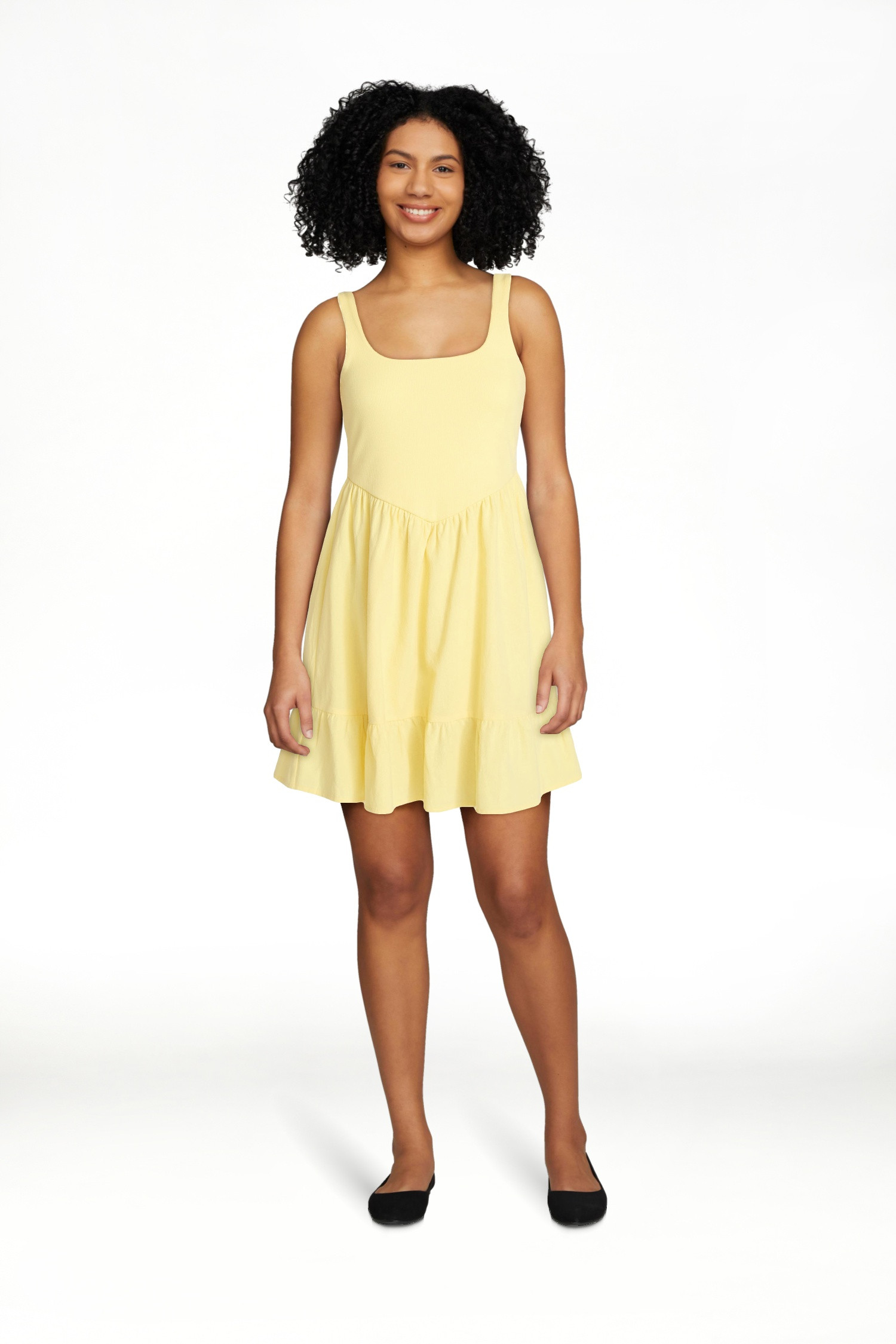 No Boundaries Mixed Media Mini Dress, Women's XXS-XXL | Walmart (US)