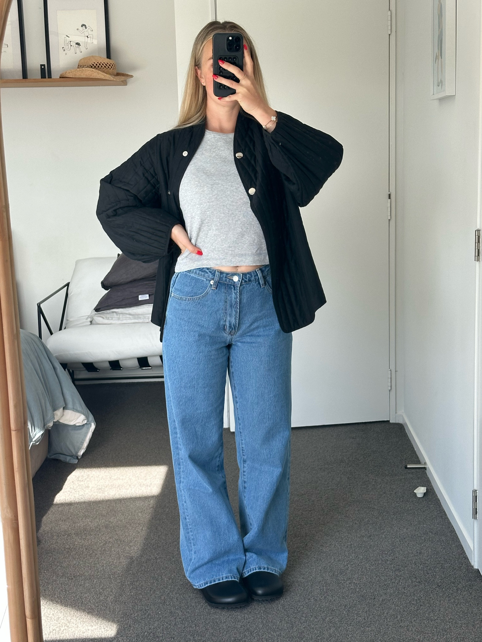 Wearing size 8 in jeans