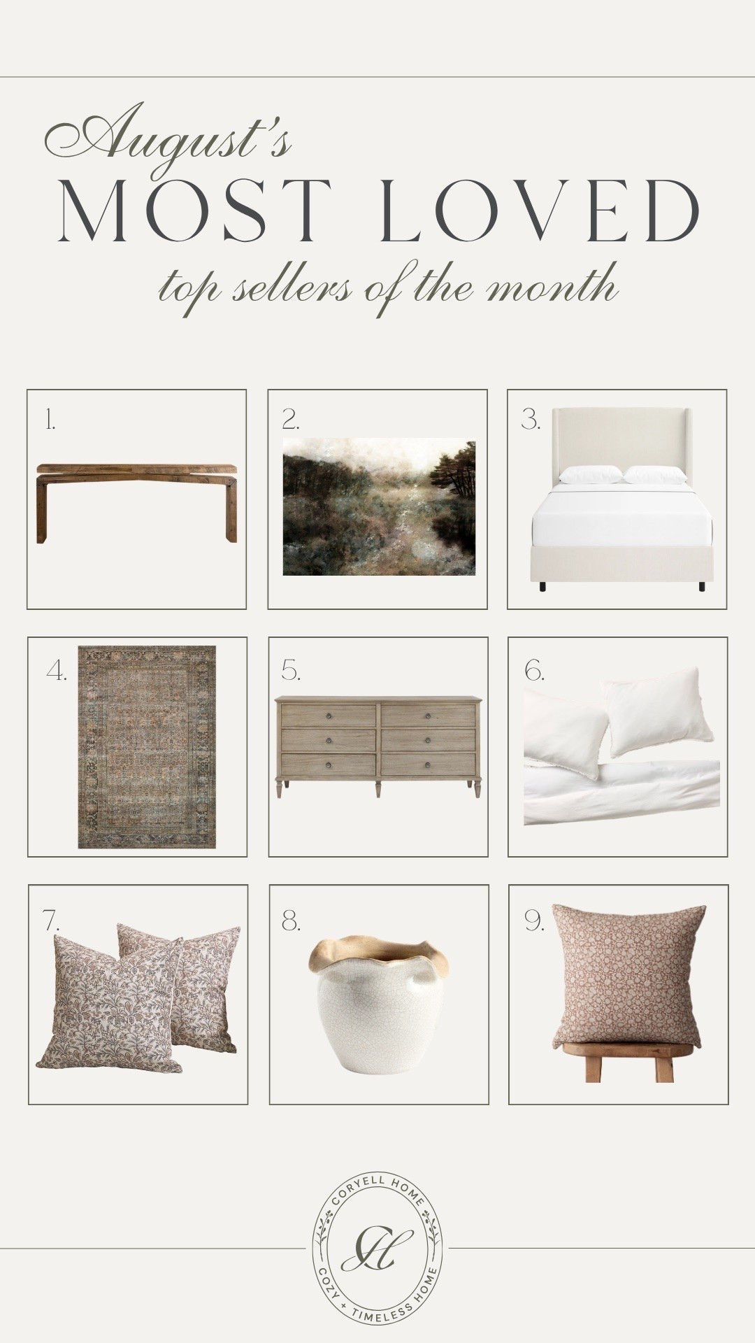 August’s most loved! These were all of your favorites for the month of August — and I’m so glad to see what you’re all loving! 🤍☺️ These throw pillows are my favorite, and our sofa table is one of my favorites too.

#LTKHome