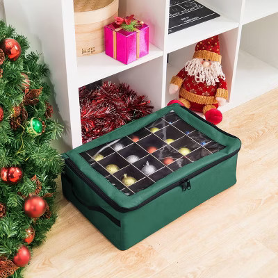 Tiny Tim Totes Ornament Storage Box Green | Target