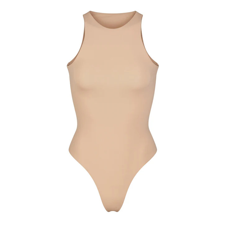 FITS EVERYBODY HIGH NECK BODYSUIT | CLAY | SKIMS (US)