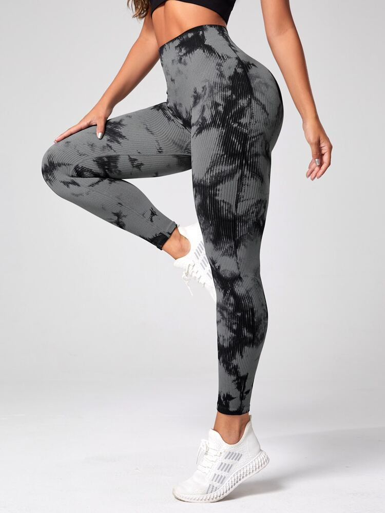 Tummy Control Tie Dye Sports Leggings | SHEIN
