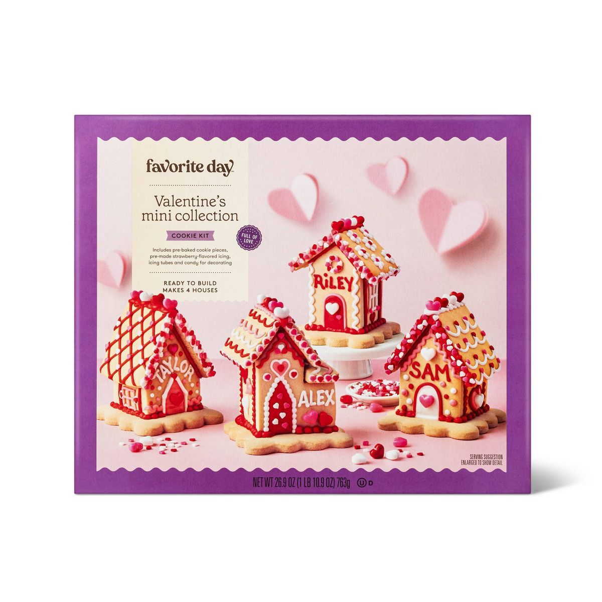 Valentines Mini Collection Cookie House Kit - 26.9oz - Favorite Day™ | Target