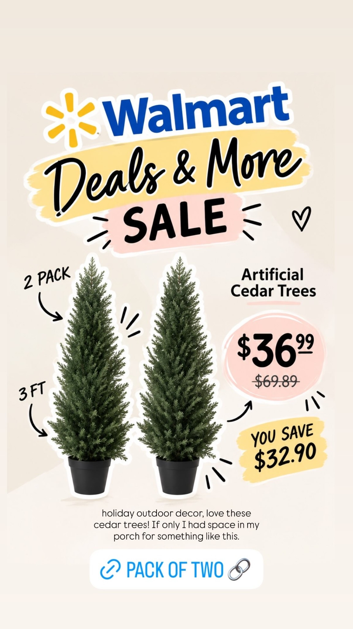 holiday outdoor decor!!! love these cedar trees! If only I had space in my porch for something like this.🌲