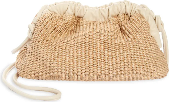 Mini Cloud Woven Raffia Clutch | Nordstrom